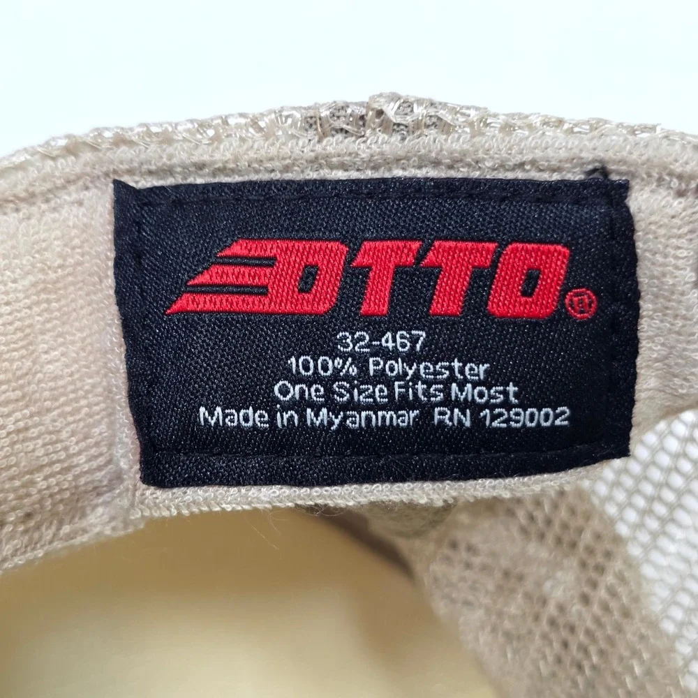 Otto Trucker Hat Tan Mammoth Mountain Patch Mesh Snapback Cap 32-467 Ski